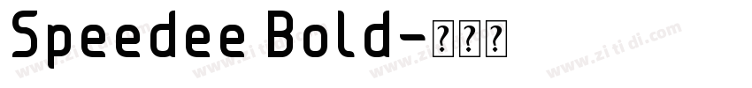 Speedee Bold字体转换